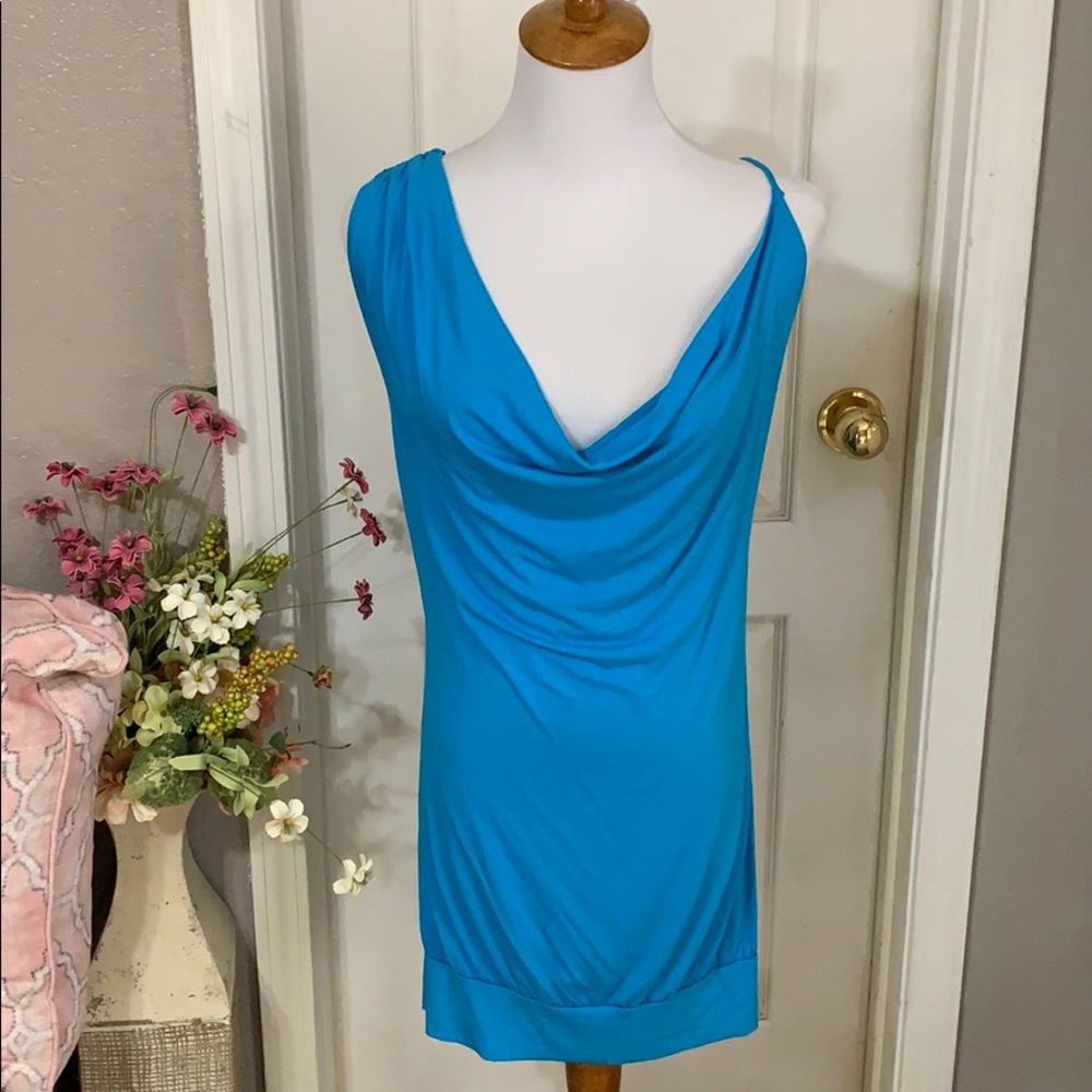 🌺Planet Funk turquoise low back top size S